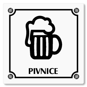 Pivnice, 100x100mm, bílá, Kansas
